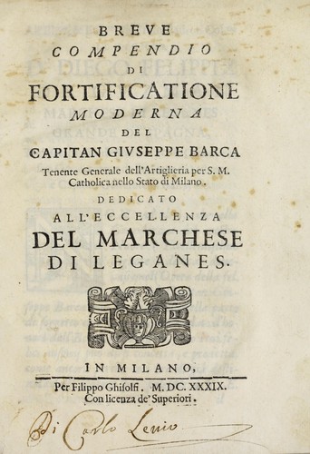 Cover for Breue compendio di fortificatione moderna