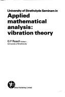 Cover for Applied Mathematical Analysis (Shiva mathematics series)