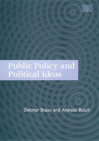 Cover for Public Policy and Political Ideas