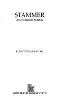 Cover for Stammer and other poems