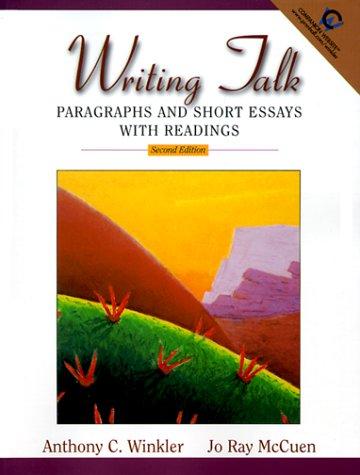 Cover for Writing Talk