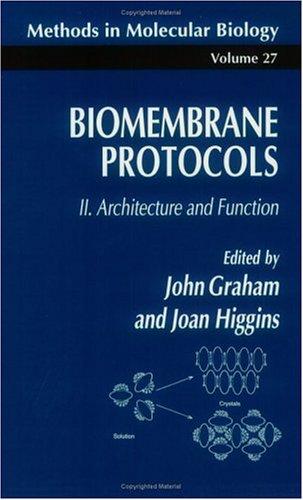 Cover for Biomembrane protocols