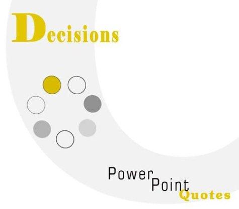 Cover for Decisions PowerPoint Quotes