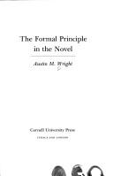 Cover for The formal principle in the novel