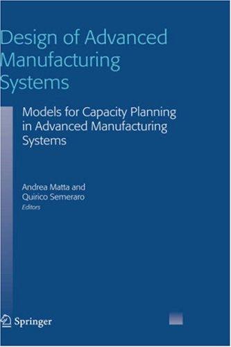 Cover for Design of Advanced Manufacturing Systems
