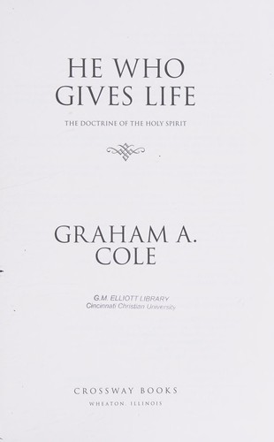 Cover for He who gives life