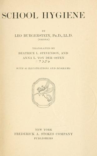 Cover for School hygiene