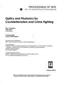 Cover for Optics and photonics for counterterrorism and crime fighting
