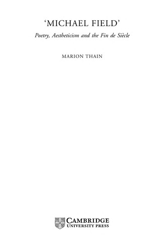Cover for "Michael Field"
