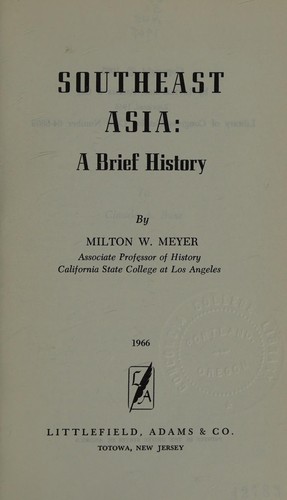 Cover for Southeast Asia