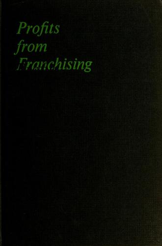 Cover for Profits from franchising