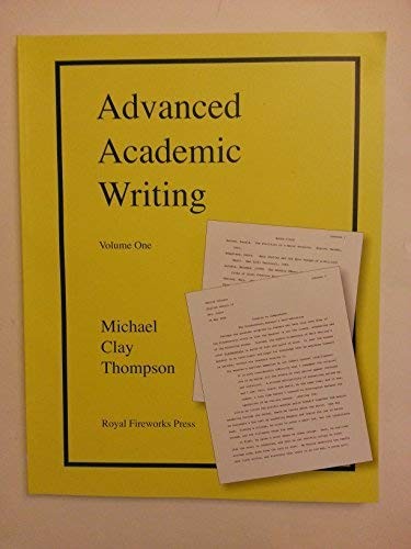 Cover for Advanced Academic Writing Vol 1 Student Manual