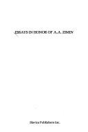 Cover for Essays in honor of A.A. Zimin