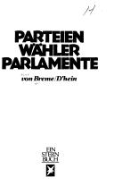 Cover for Parteien, Wähler, Parlamente