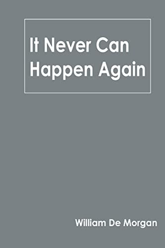 Cover for It Never Can Happen Again