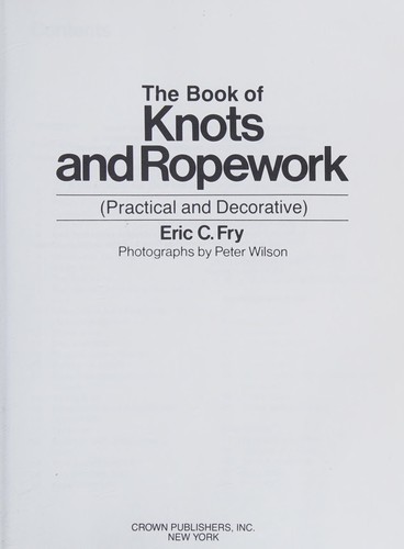 Cover for The book of knots and ropework