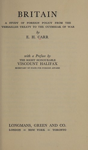 Cover for Britain