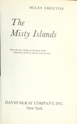 Cover for The misty islands