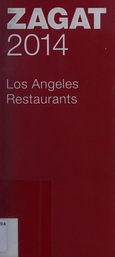Cover for Zagat 2014 Los Angeles restaurants