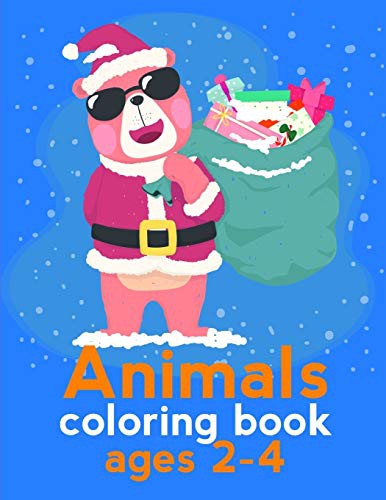 Cover for Animals Coloring Book Ages 2-4