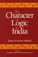 Cover for The character of logic in India