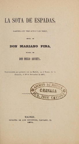 Cover for La sota de espadas