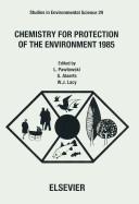 Cover for Chemistry for protection of the environment, 1985