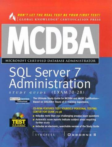 Cover for MCDBA SQL Server 7 Administration Study Guide (Book/CD-ROM Set)