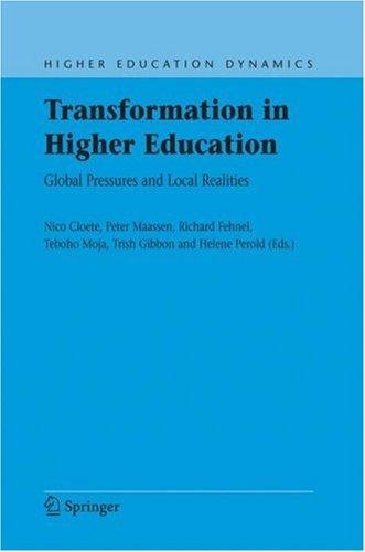 Cover for Transformation in Higher Education