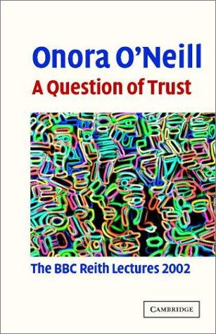 Cover for A Question of Trust