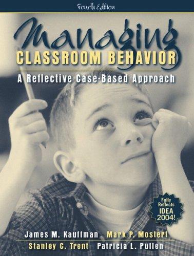 Cover for Managing Classroom Behavior