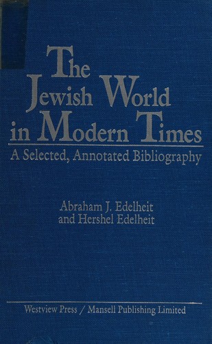 Cover for The Jewish world in modern times