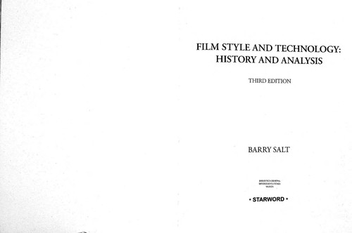 Cover for Film style and technology
