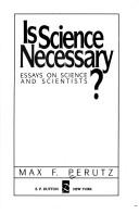 Cover for Is science necessary?