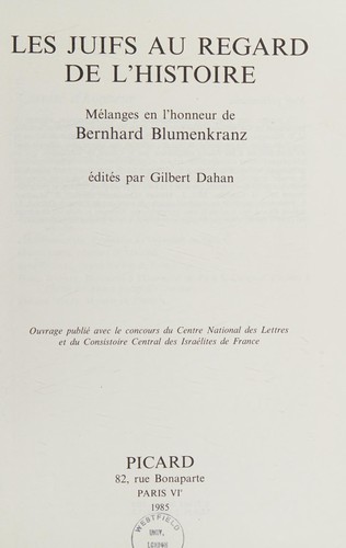 Cover for Les Juifs au regard de l'histoire