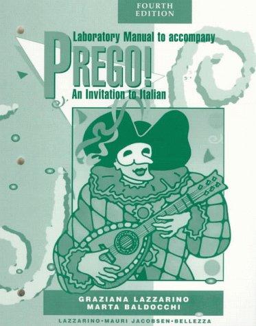 Cover for Prego! An Invitation to Italian (4th Edition Laboratory Manual)
