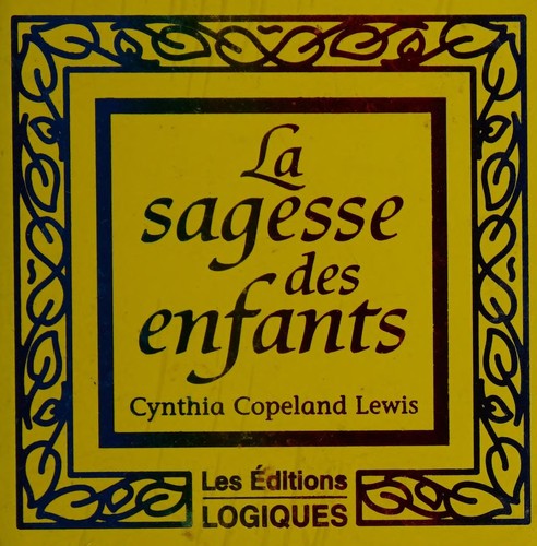 Cover for La sagesse des enfants