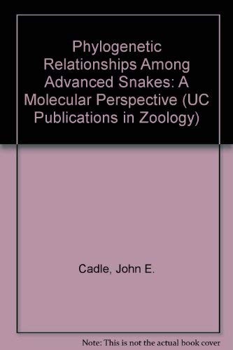Cover for Phylogenetic relationships among advanced snakes