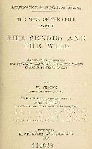 Cover for mind of the child