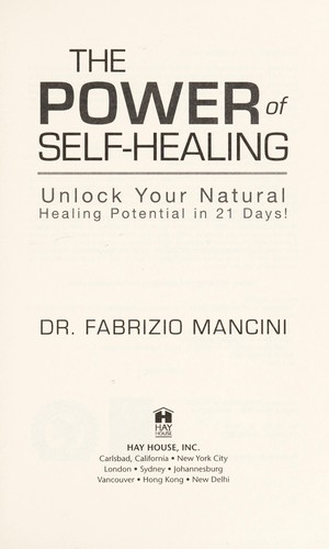 Cover for The power of self-healing