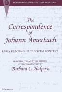 Cover for The correspondence of Johann Amerbach