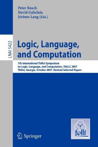 Cover for Logic, Language, and Computation