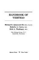 Cover for Handbook of vertigo