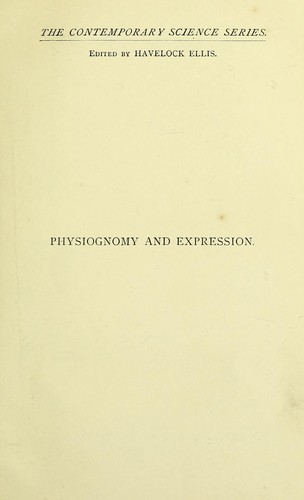 Cover for Physiognomy and expression