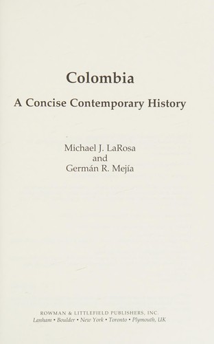 Cover for Colombia