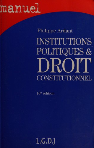 Cover for Institutions politiques & droit constitutionnel