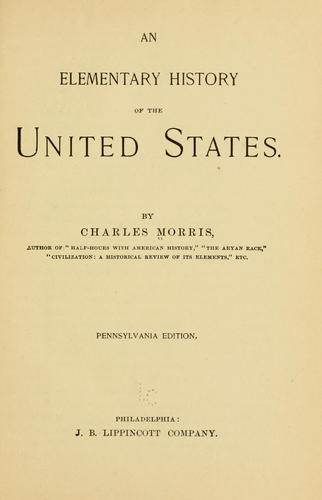 Cover for elementary history of the United States.