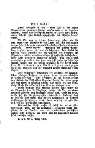 Cover for Das Judenthum in der vorchristlichen griechischen Welt: Ein Beitrag zur ...