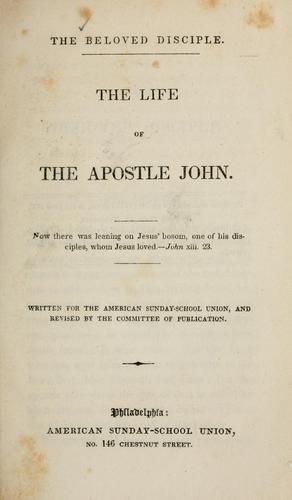 Cover for The beloved disciple.