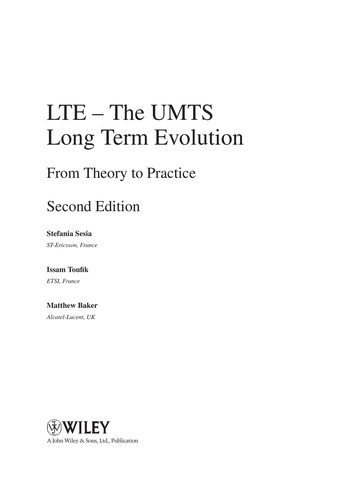 Cover for LTE--the UMTS long term evolution